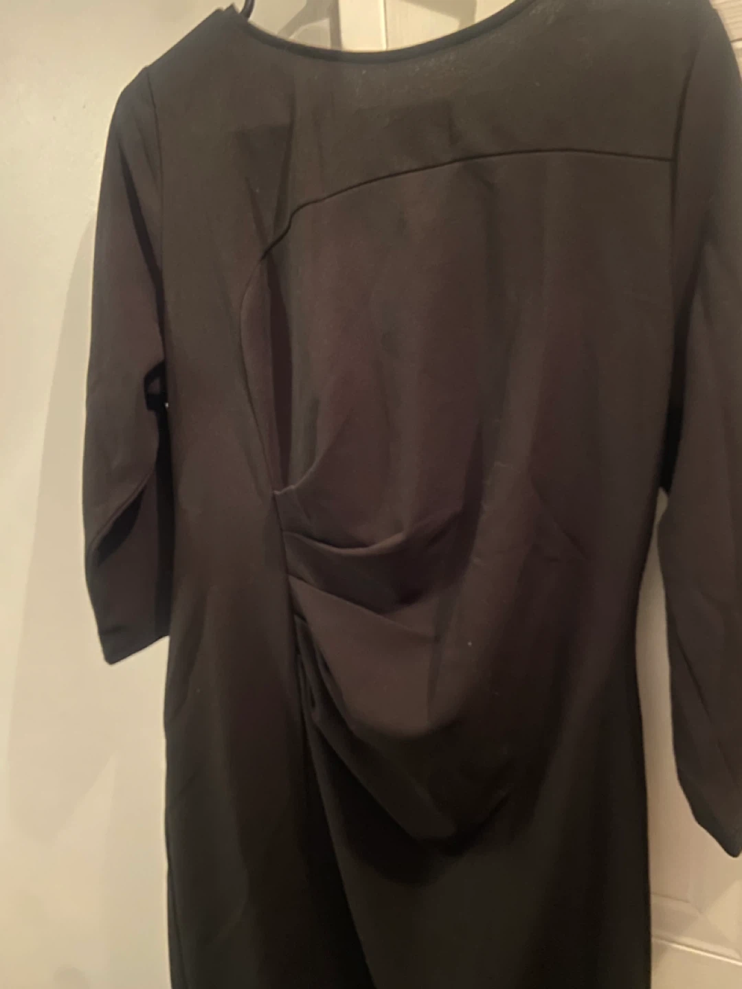 Black Ruched Dress