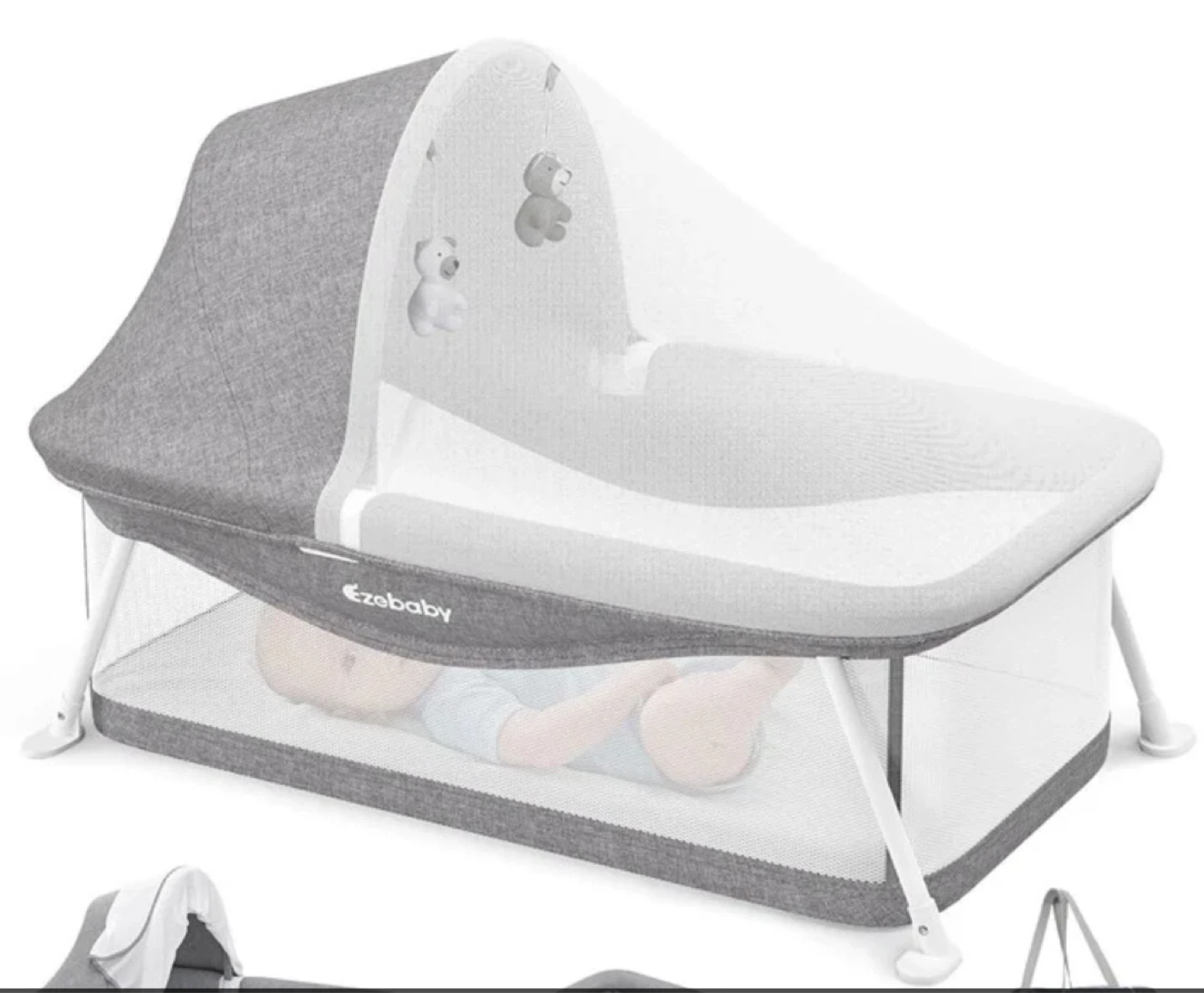 EzeBABY Baby Bassinet with Mosquito Net