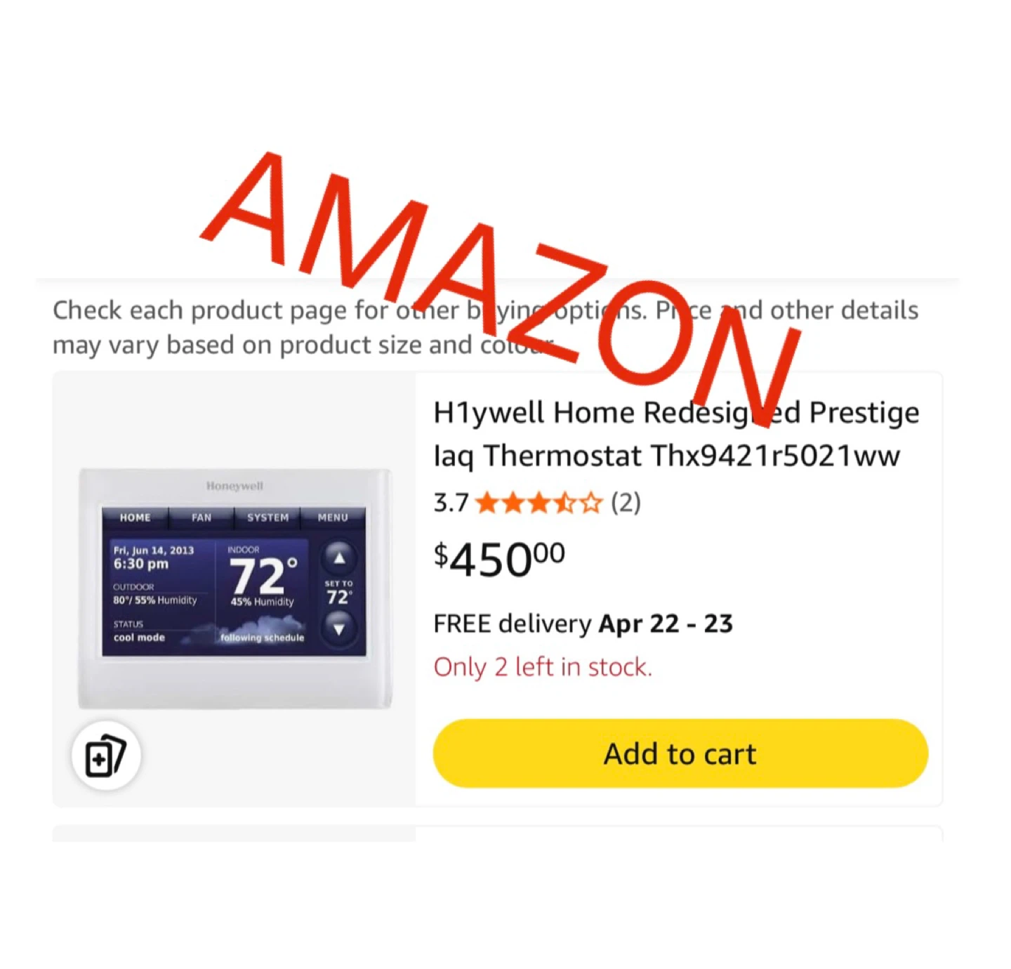 Honeywell Home THX9421R Prestige IAQ Thermostat - photo 3