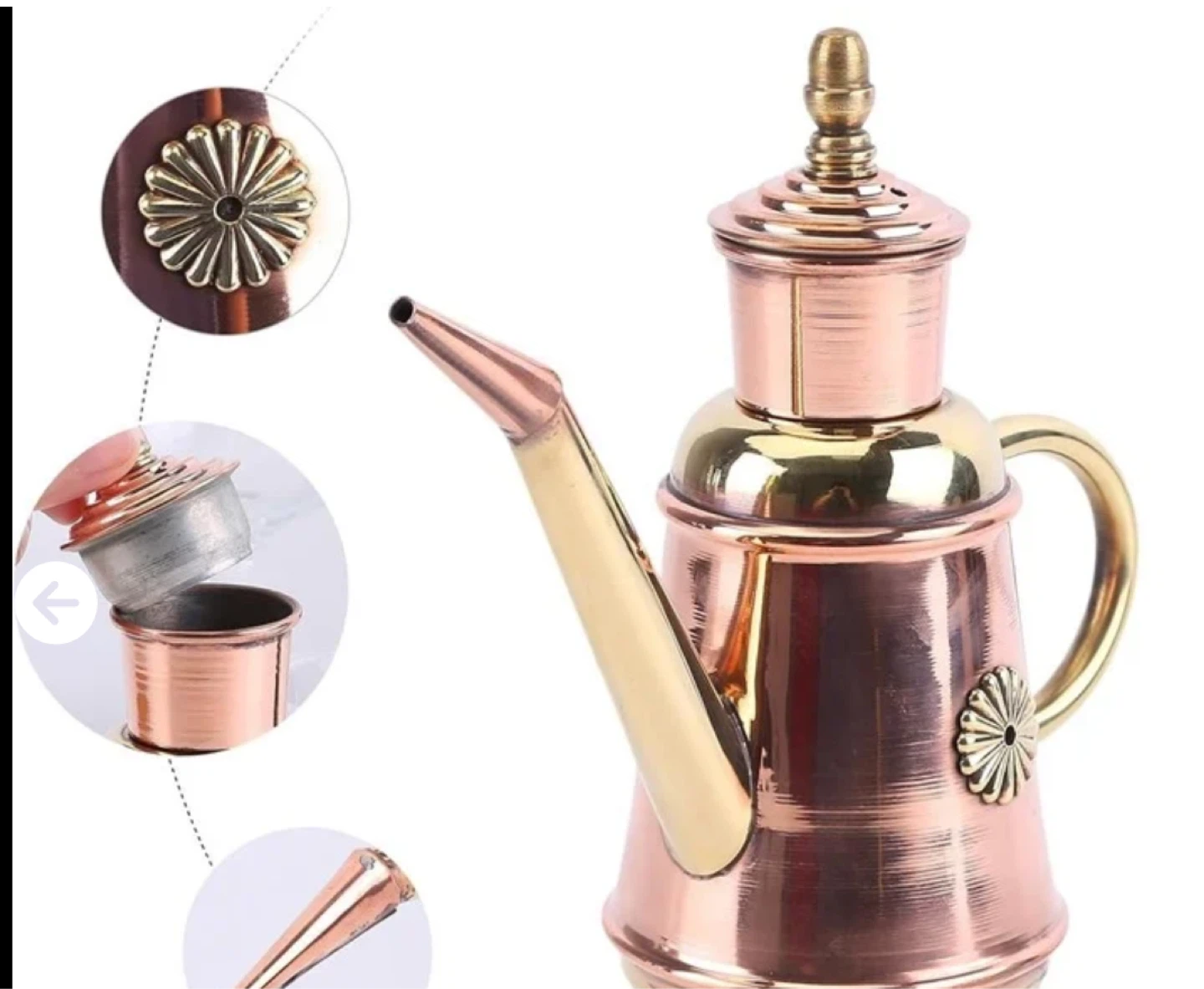 Copper and Brass Oil Can