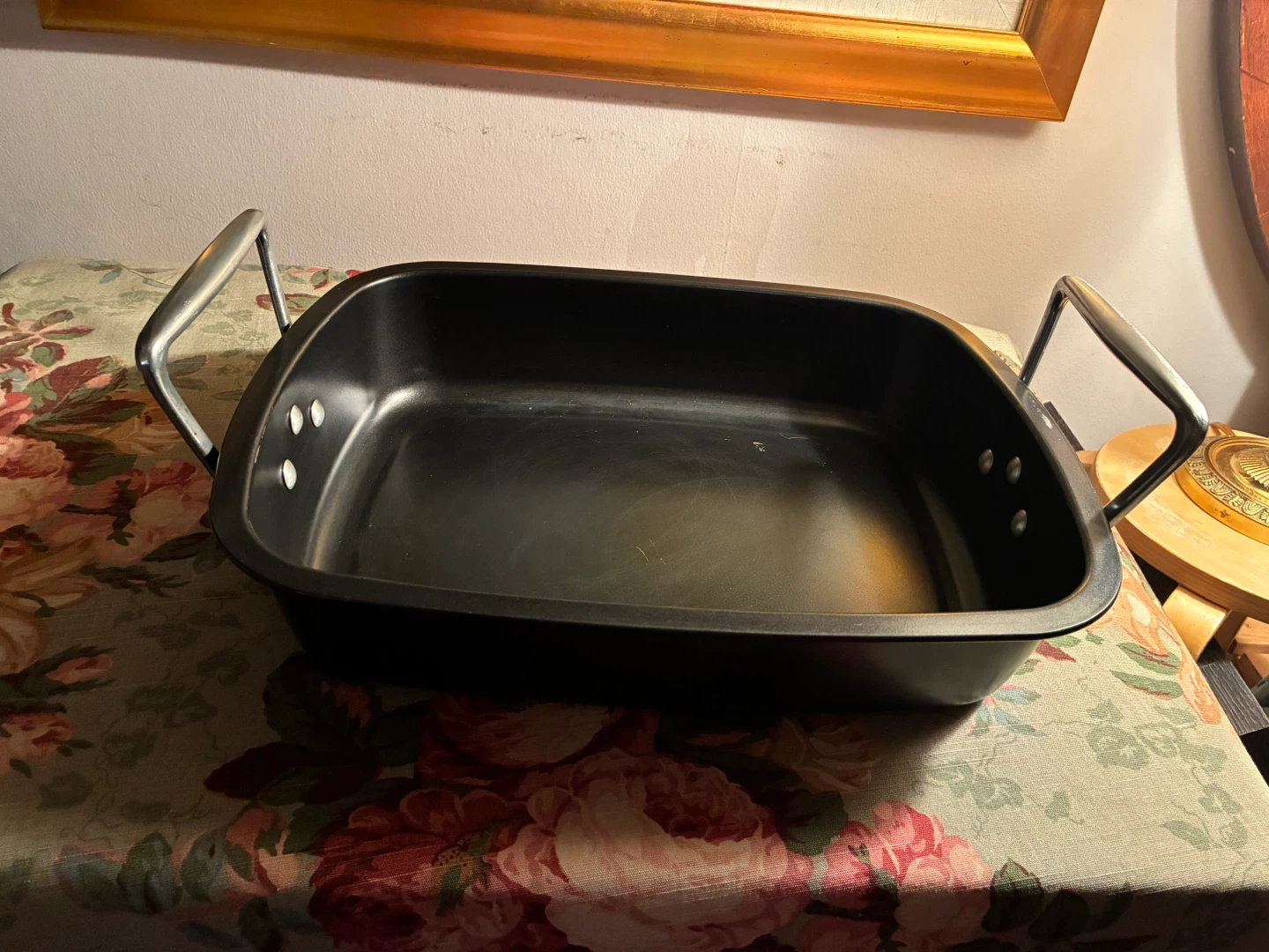 Black Roasting Pan with Rack - photo 4
