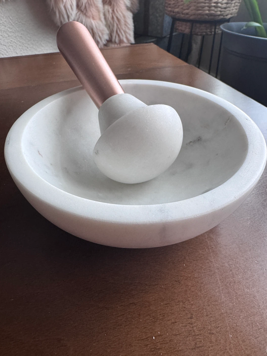 West Elm Marble Mortar and Pestle Set