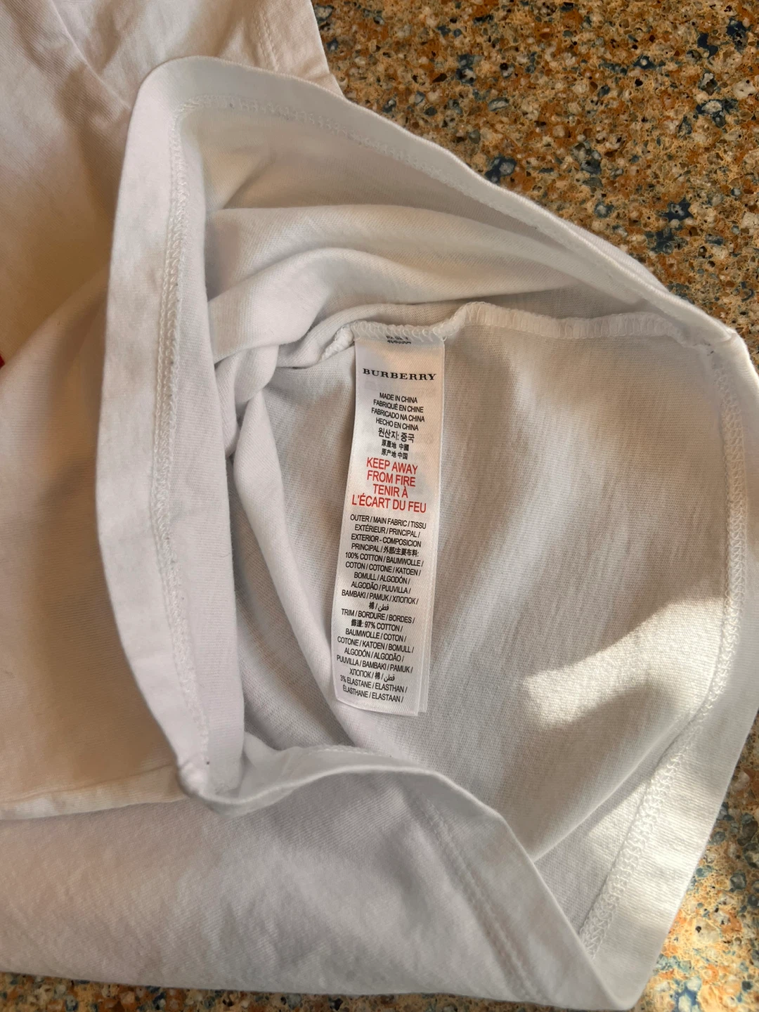 Original & authentic Burberry White Cotton T- - photo 5