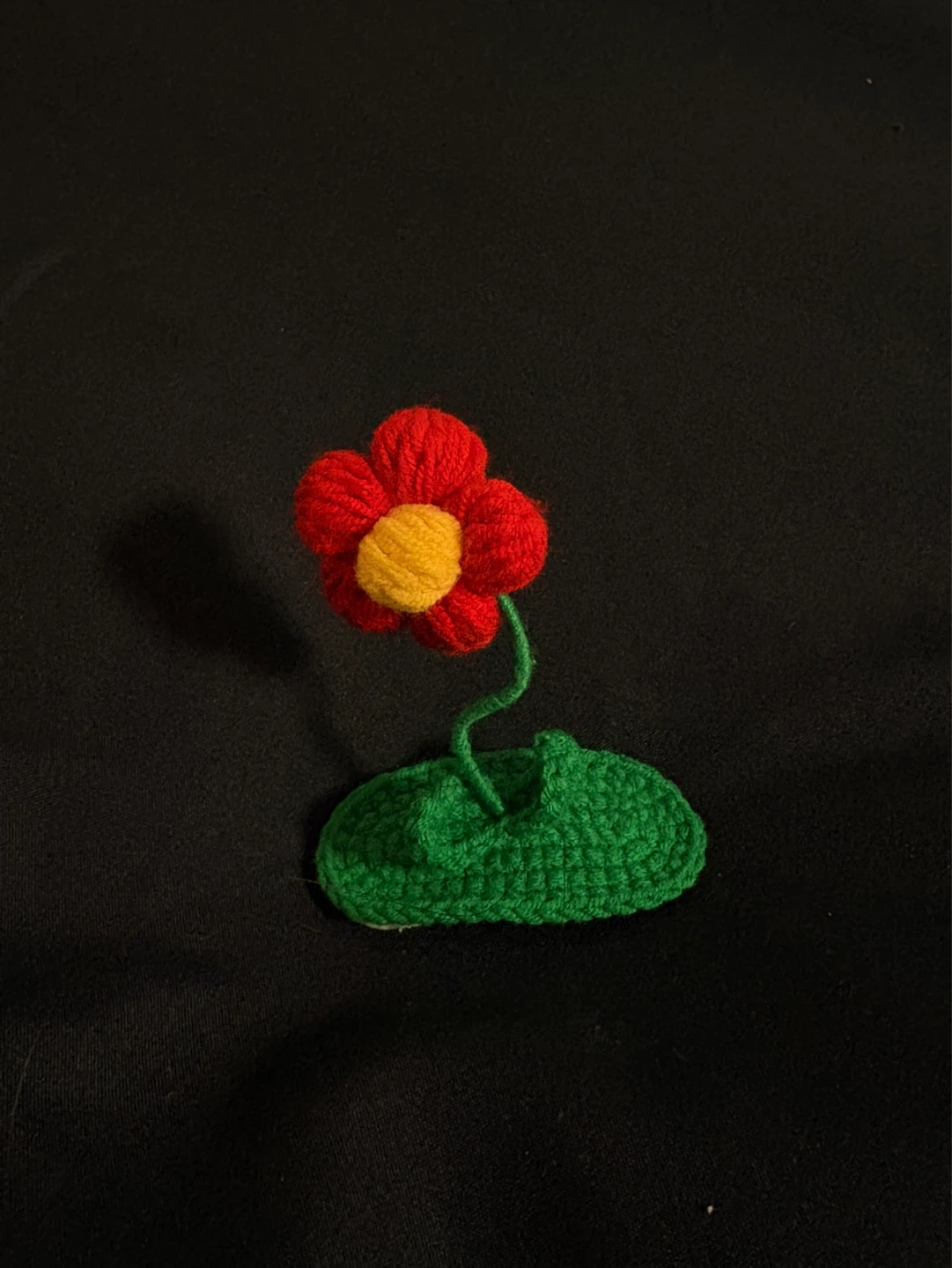 Handmade Crochet Flower Hair Clip