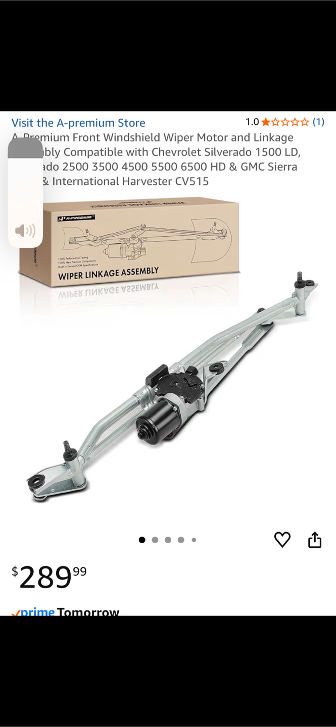 A-premium Front Windshield Wiper Motor and Linkage