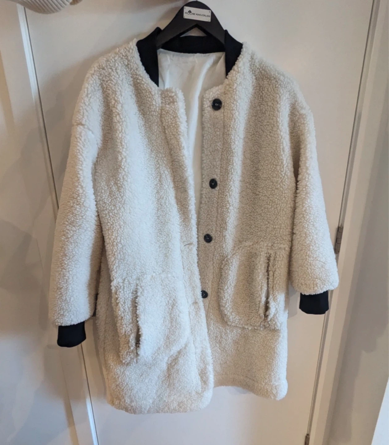 Cream Sherpa Fleece Jacket - photo 2