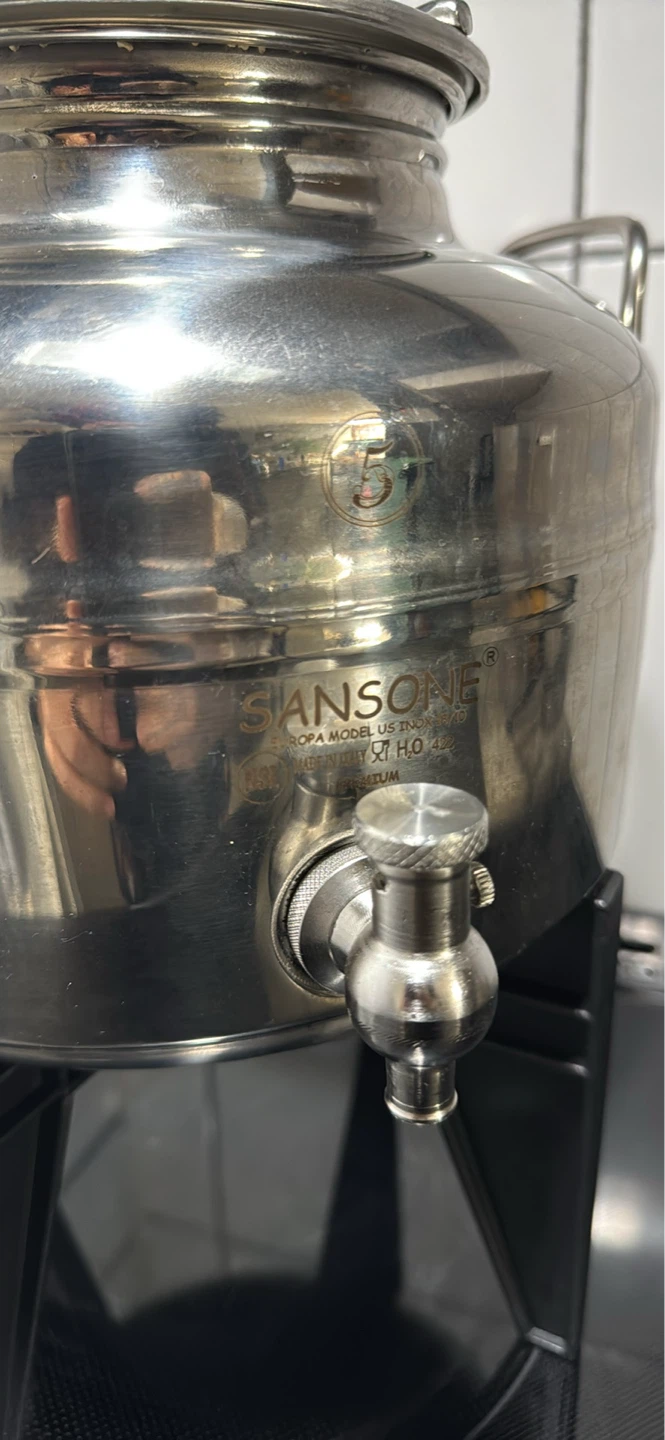 Sansone Jewel Water Jug/Dispenser 5L Stainless Steel with Spigot - photo 3