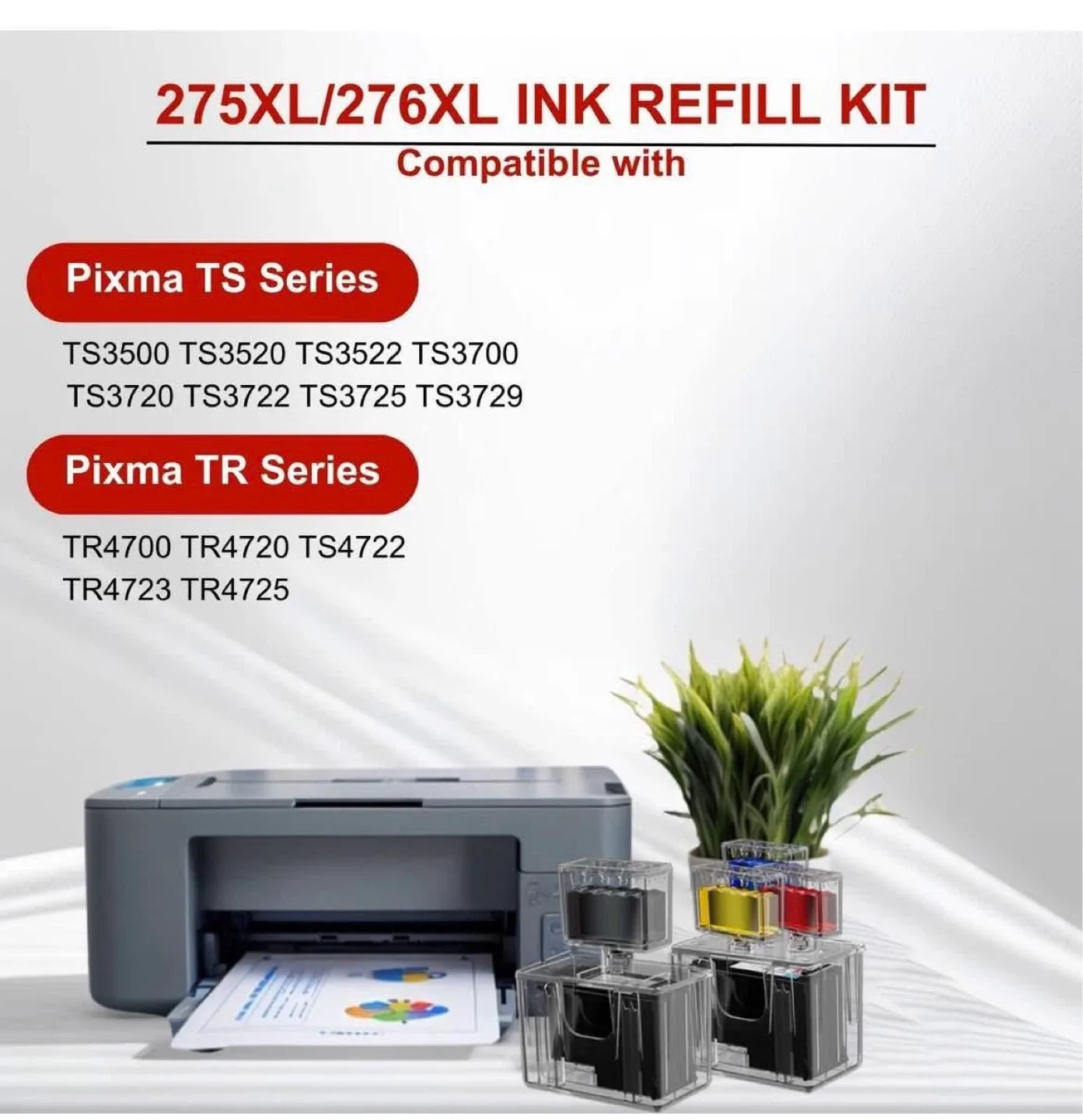 9 Piece 275XL/276XL Ink Refill Kit for Canon Pixma TS/TR Series - photo 3