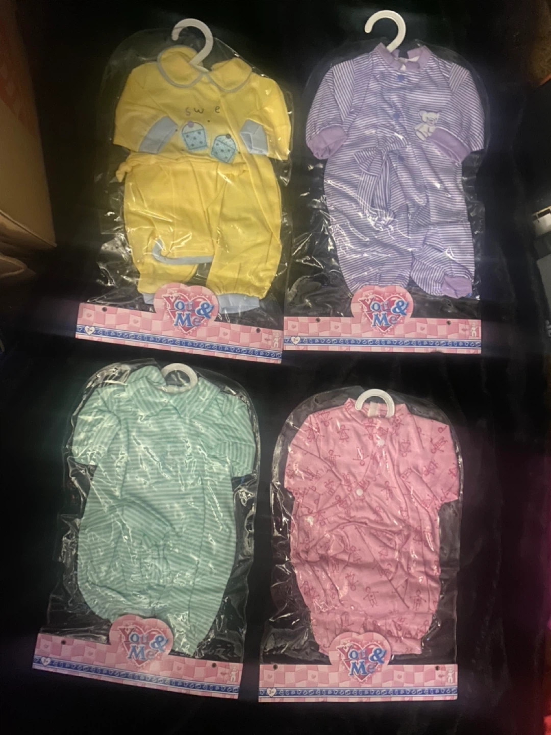 Lot of 4 Vintage "You & Me" Doll Outfits - Brand New NIP