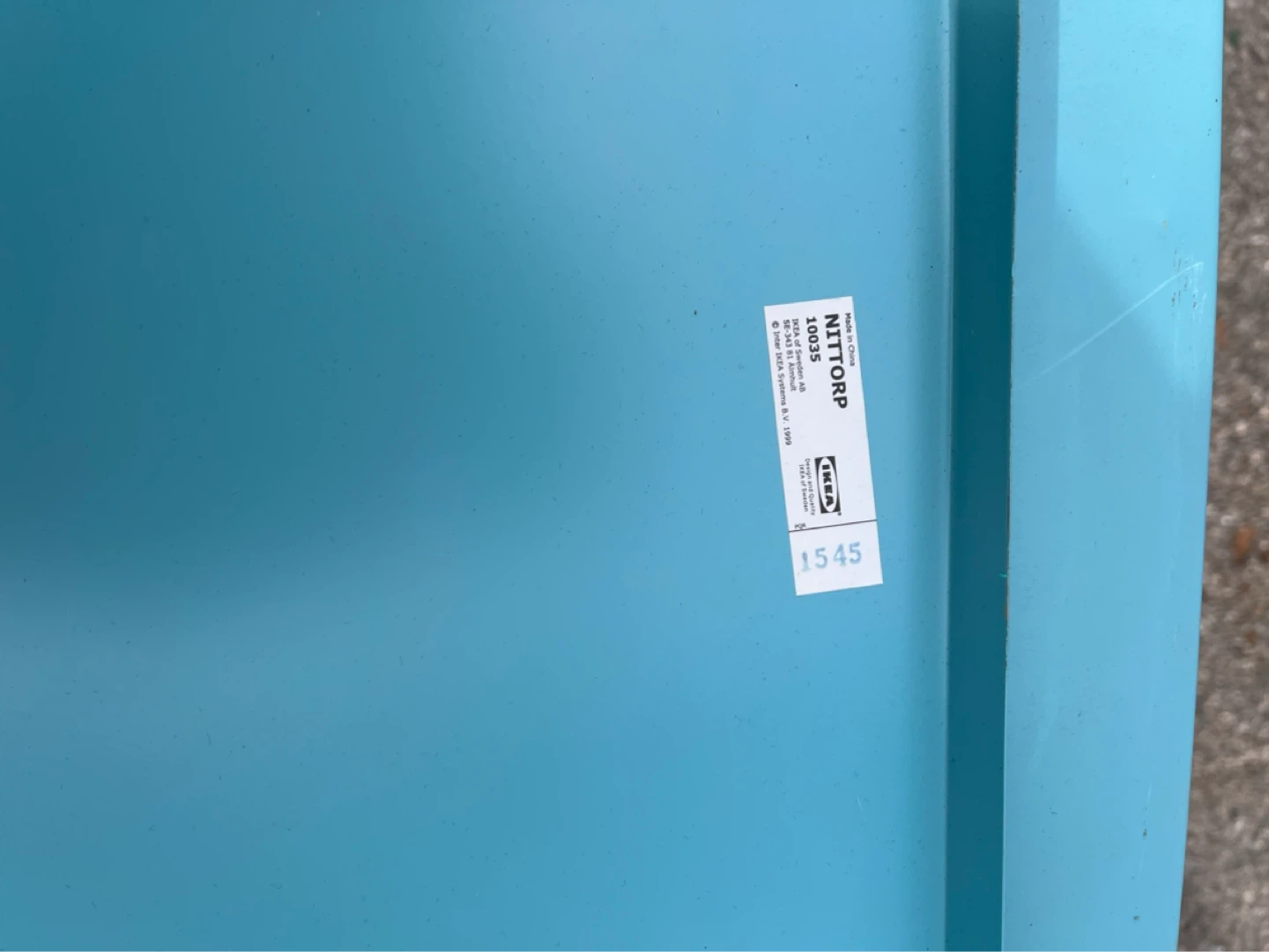 IKEA NITTORP TV Stand/Bench - Teal