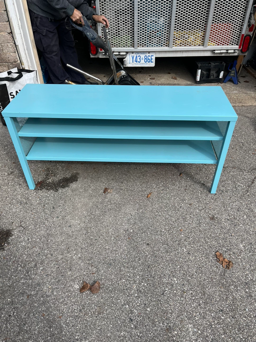 IKEA NITTORP TV Stand/Bench - Teal - photo 2