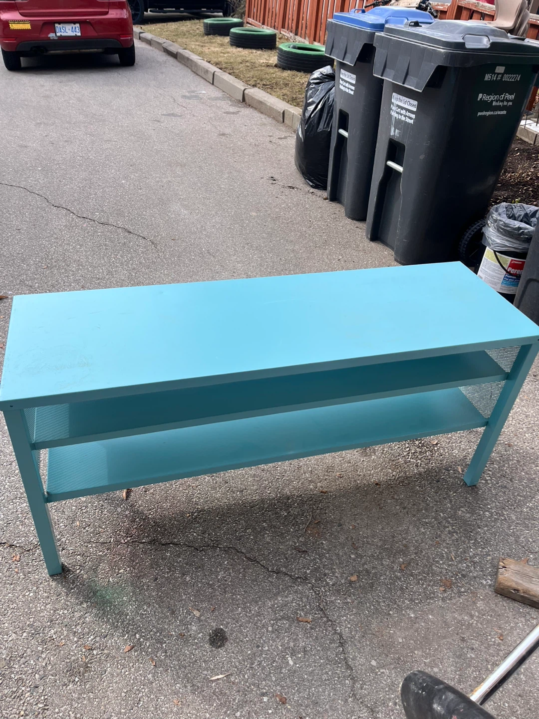 IKEA NITTORP TV Stand/Bench - Teal - photo 3