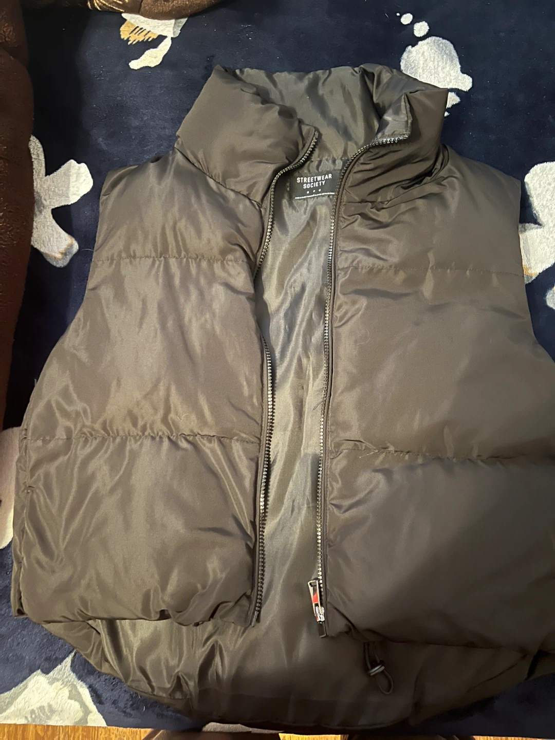 Streetwear Society Puffer Vest - Black