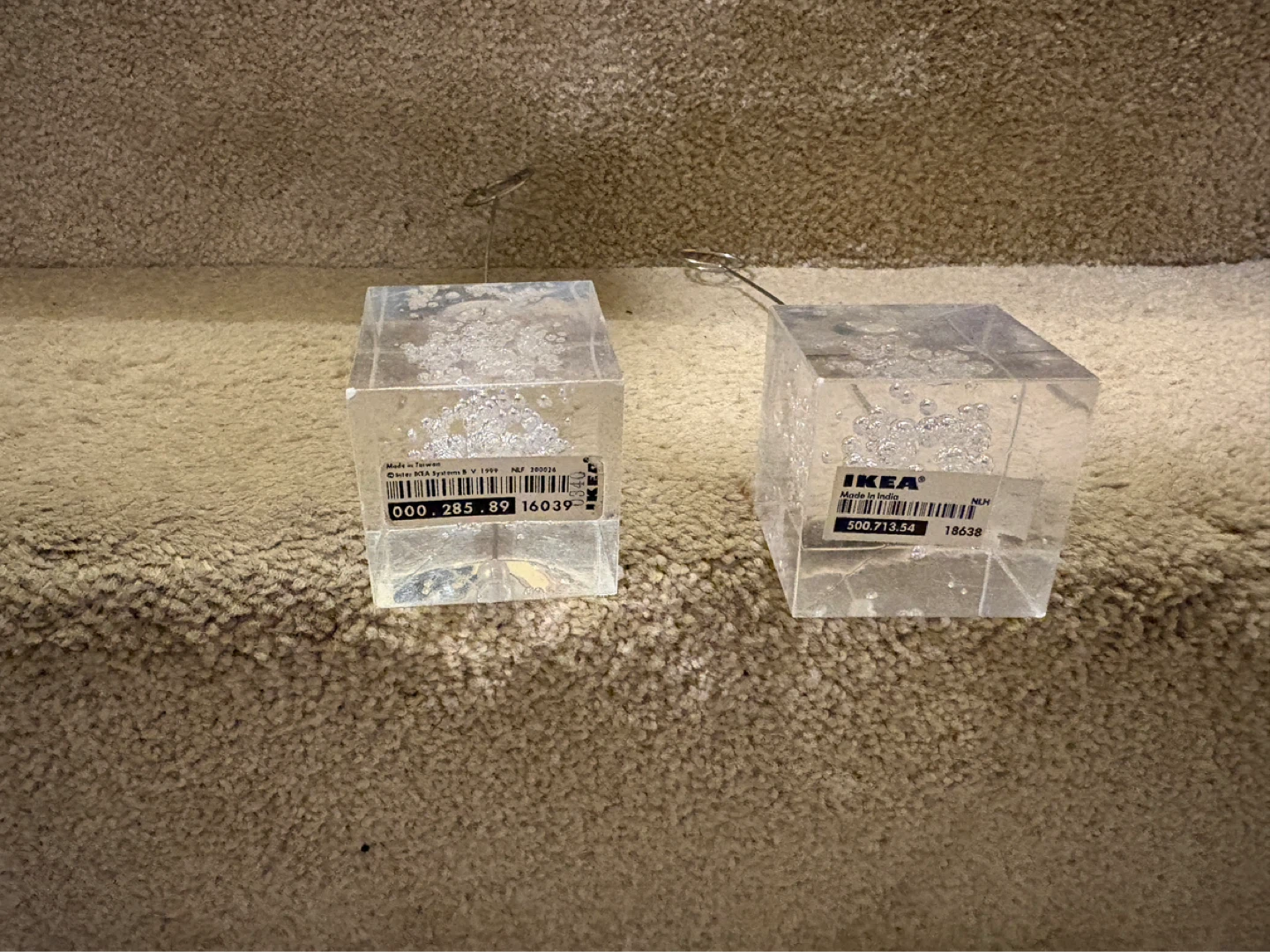 IKEA Clear Cube Photo/Card Holders (Set of 2) - photo 2