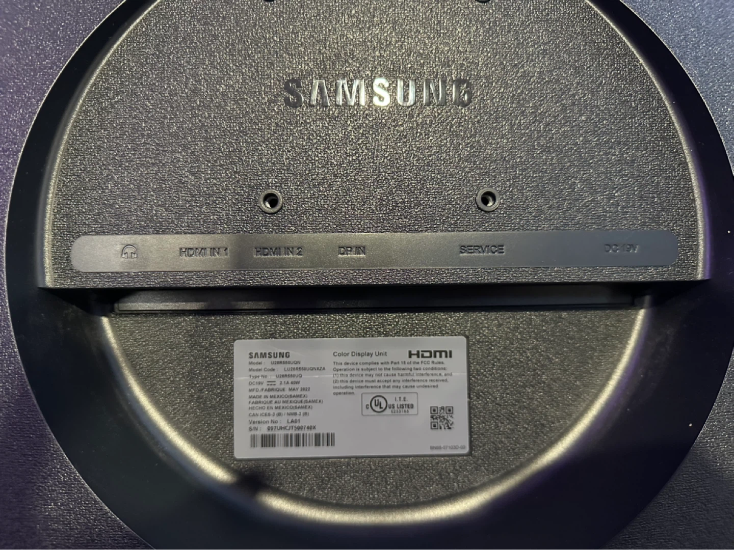 Samsung 28" UR55 4K UHD IPS Monitor - photo 4