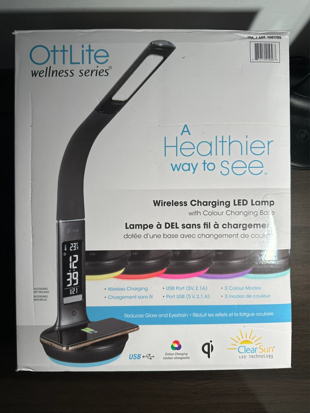 OttLite Wireless Charging LED Desk Lamp - photo 4