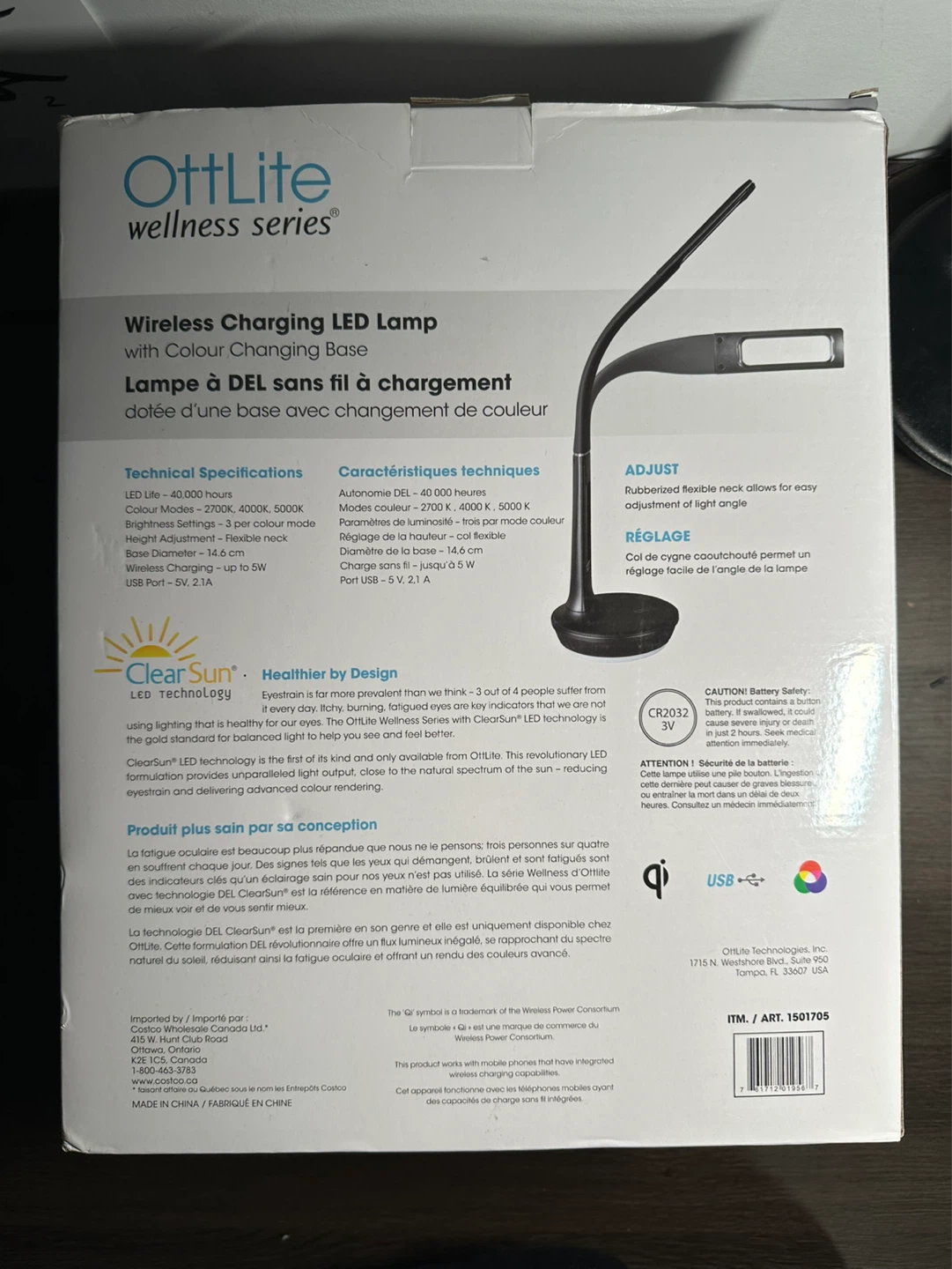 OttLite Wireless Charging LED Desk Lamp - photo 5