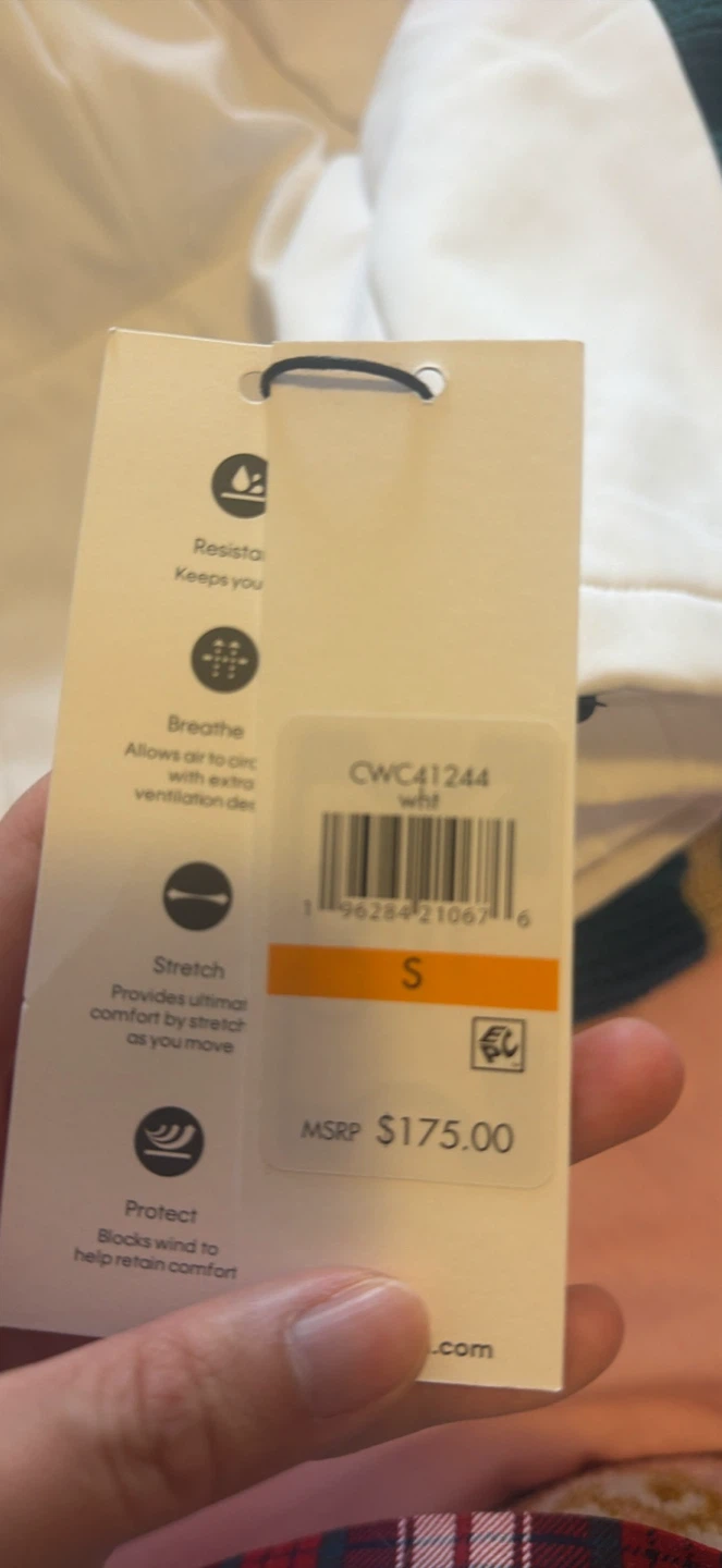 Calvin Klein White Hooded Jacket - Size S - photo 2