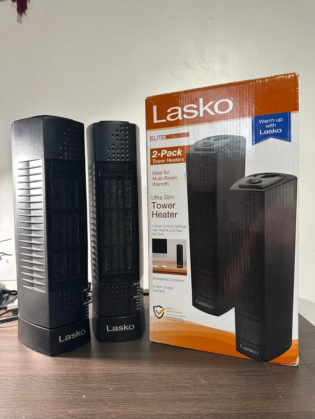 Lasko Ultra Slim Ceramic Tower Heater
