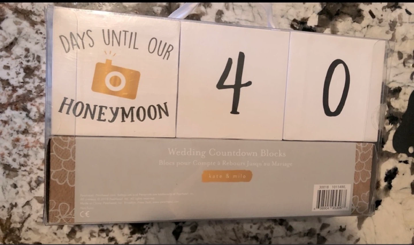 Kate & Milo Wedding Countdown Blocks and Bachelorette Items - photo 2