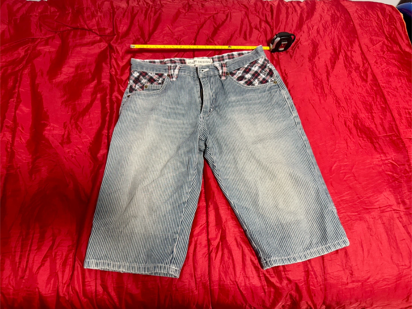 ADAPT DESIGN Pinstripe Denim Shorts32x24