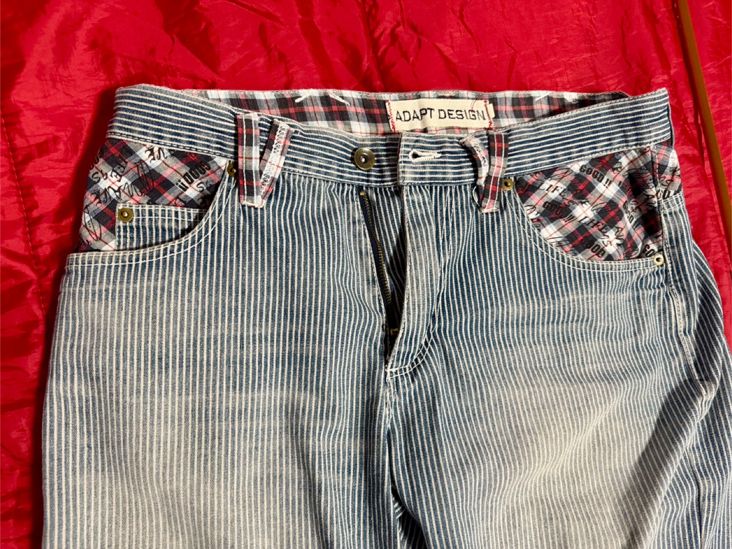 ADAPT DESIGN Pinstripe Denim Shorts32x24 - photo 5
