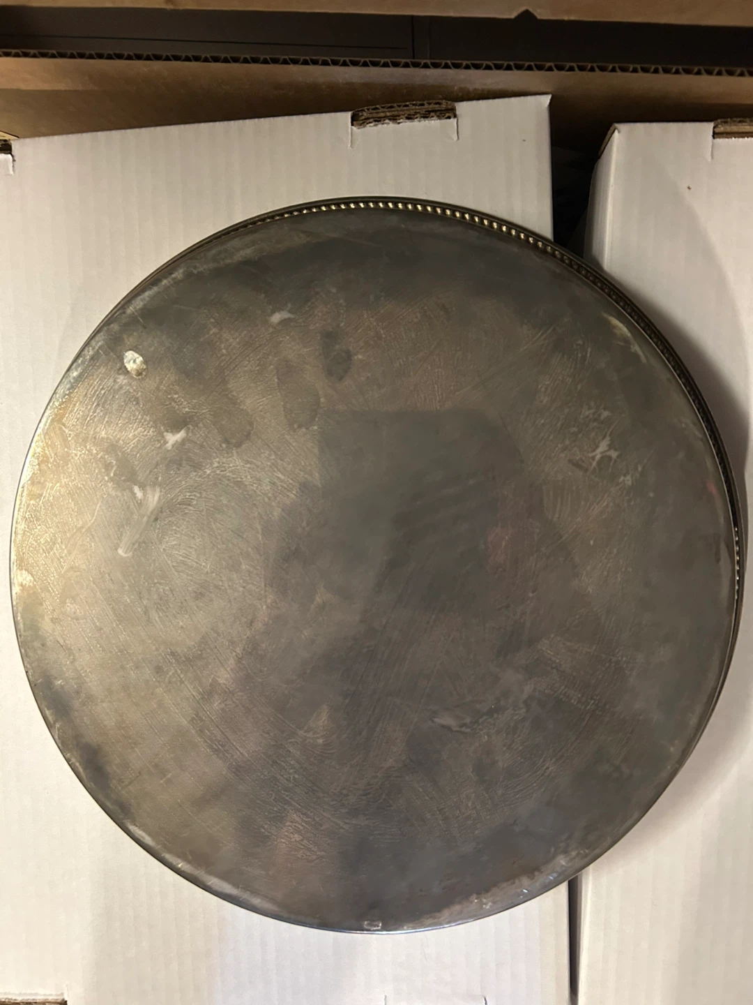 Decorative Silver Serving Tray - photo 2