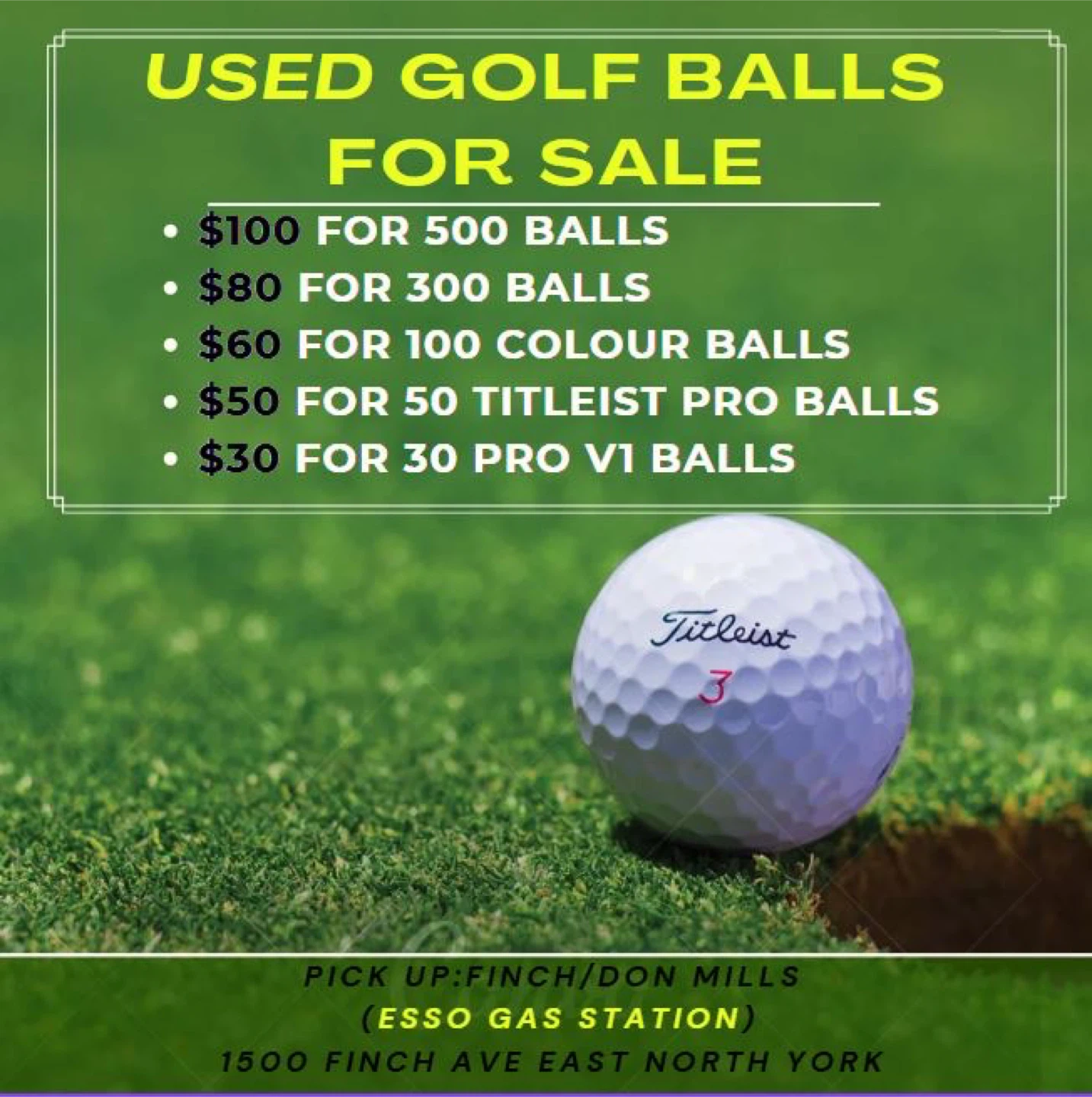 🏌️‍♀️USED Golf Balls for sale 🏌️‍♂️
