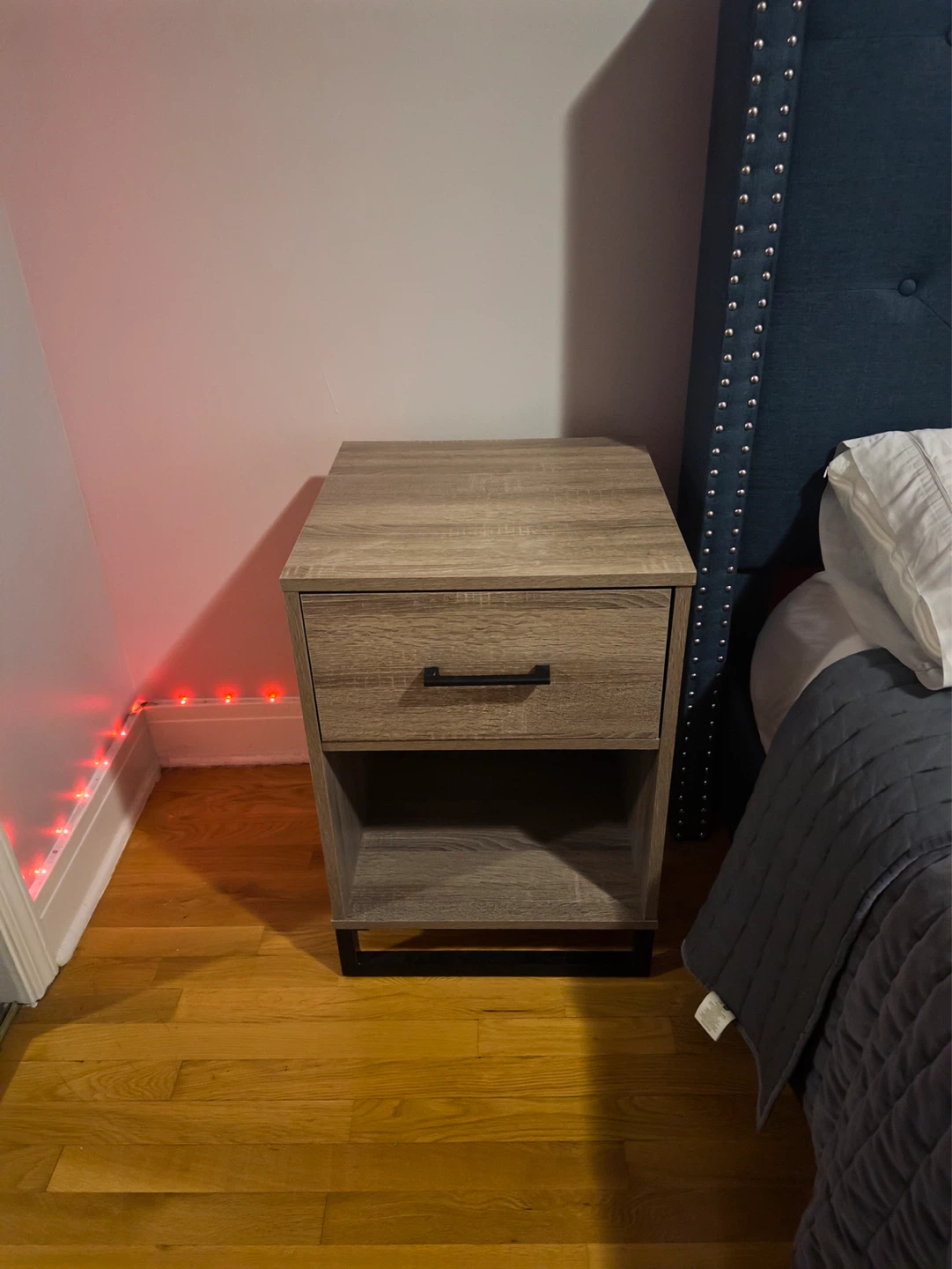 White Oak Nightstand with Drawer