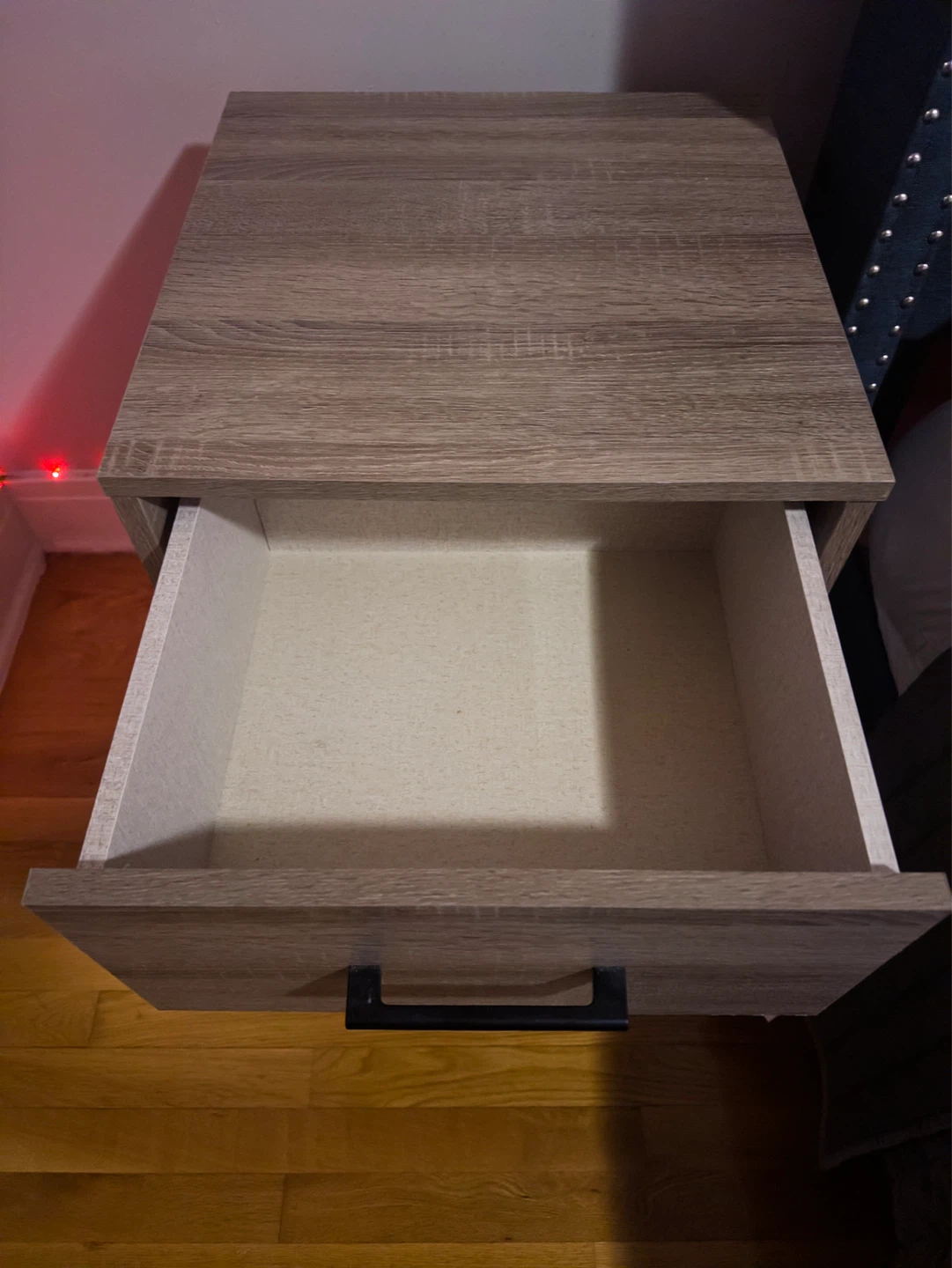 White Oak Nightstand with Drawer - photo 3