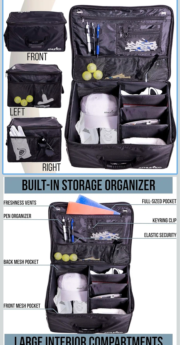 Athletico Golf Trunk Organizer Bag