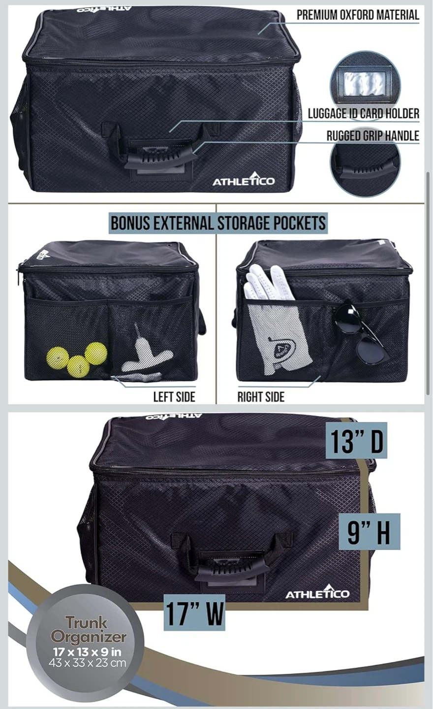 Athletico Golf Trunk Organizer Bag - photo 2
