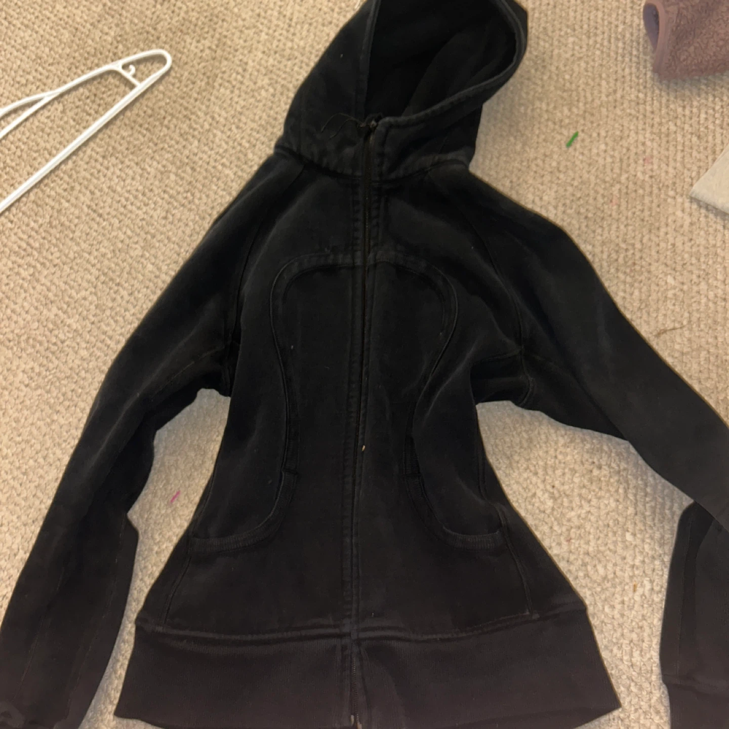 Lululemon black scuba Hoodie Jacket