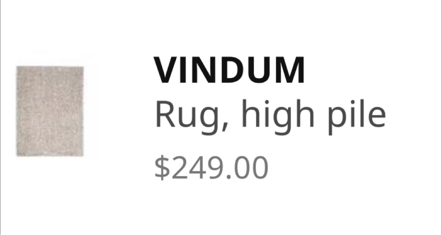 IKEA VINDUM Rug high pile - photo 4