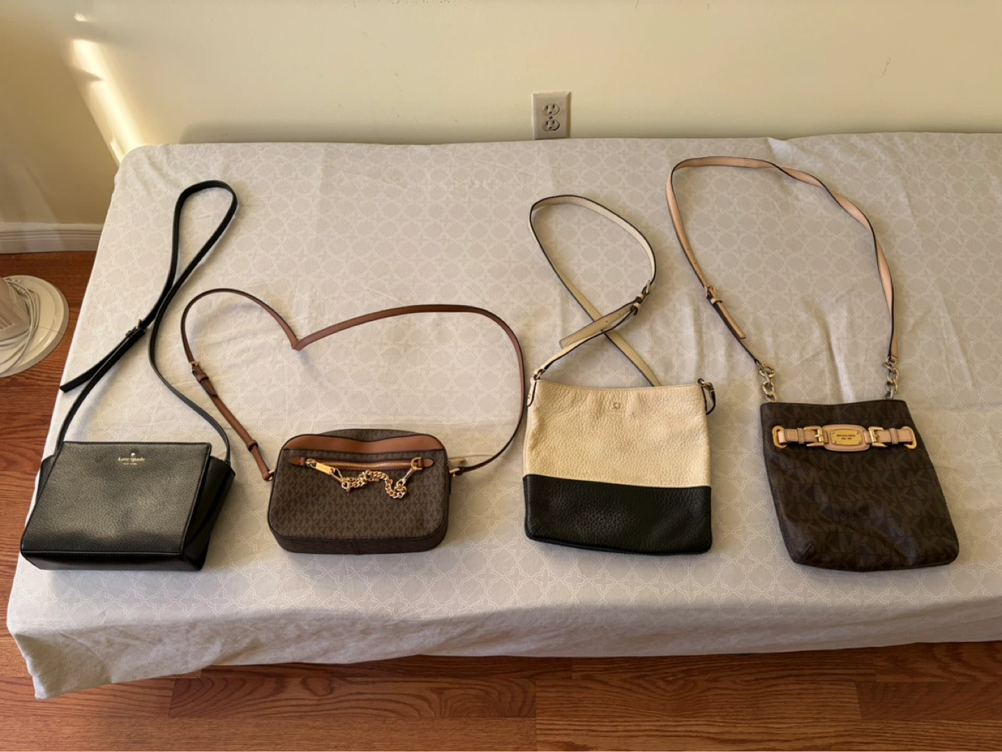 4 Assorted Designer Crossbody Bags - Kate Spade, Michael Kors