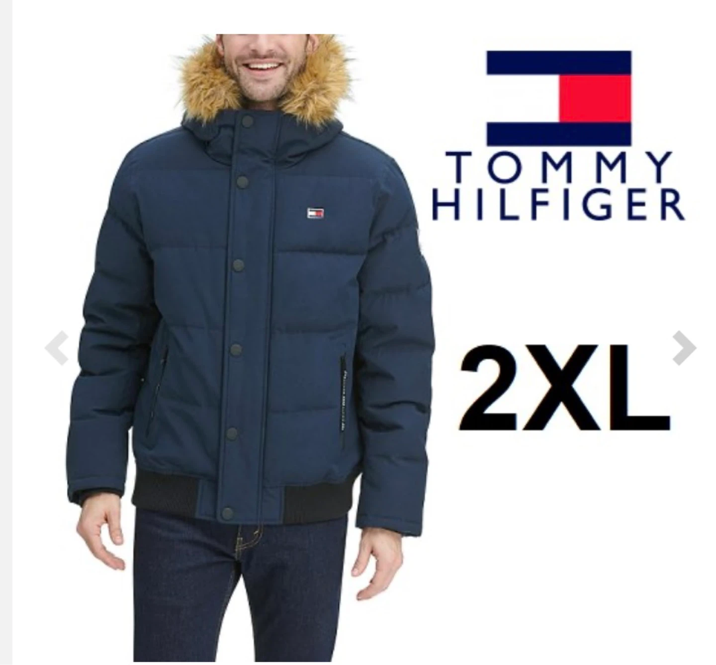 Tommy Hilfiger Puffer Jacket - Navy - 2XL