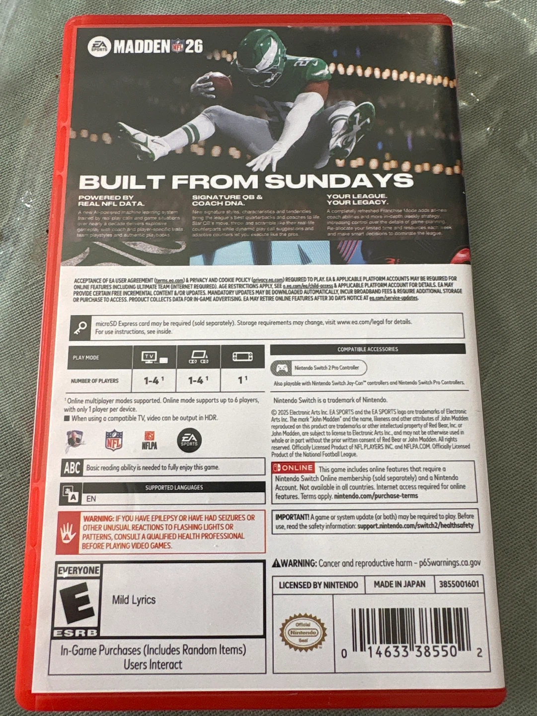 Madden NFL 26 Video Game for Nintendo Switch - photo 3