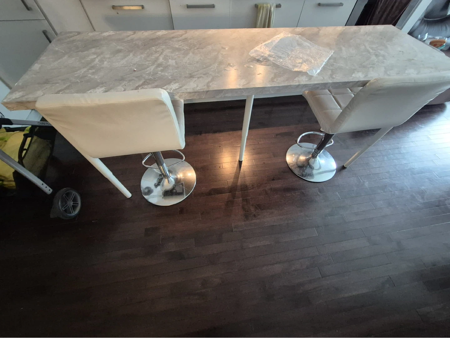 Ikea Table/ desk without  Bar Stools
