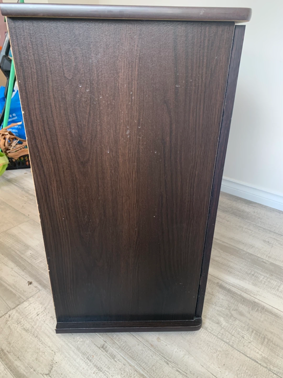 Dark Brown Media Console with Doors - photo 4