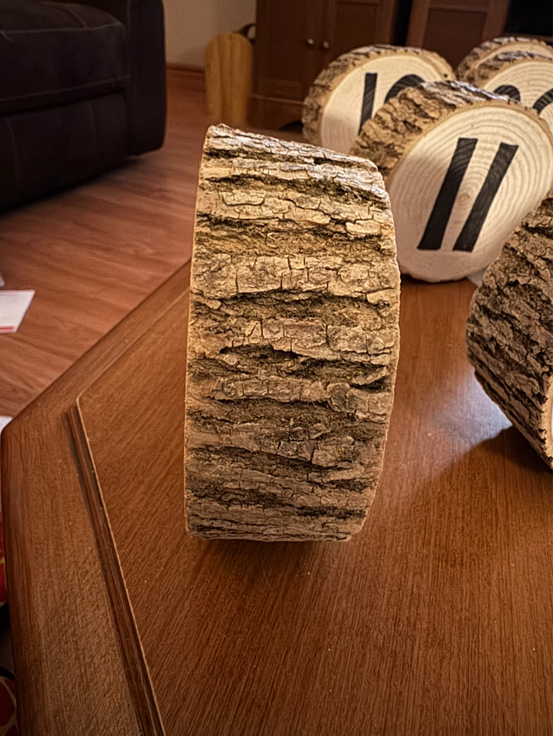 Set of Wooden Number Slices - photo 3