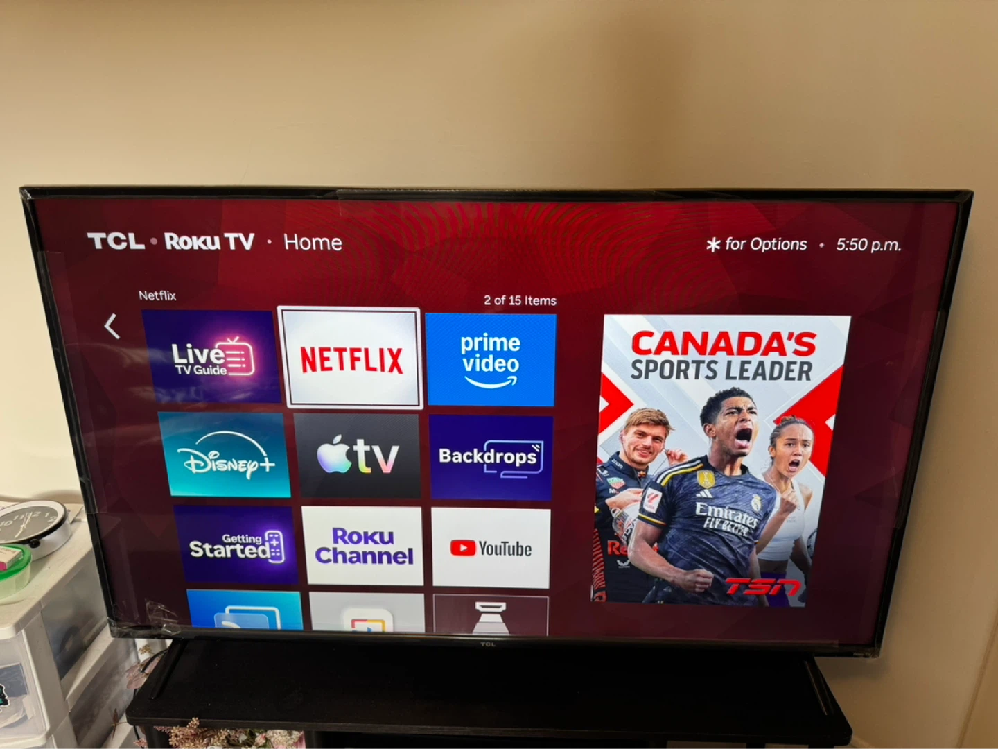 55’inch TCL Roku TV (Smart Tv)