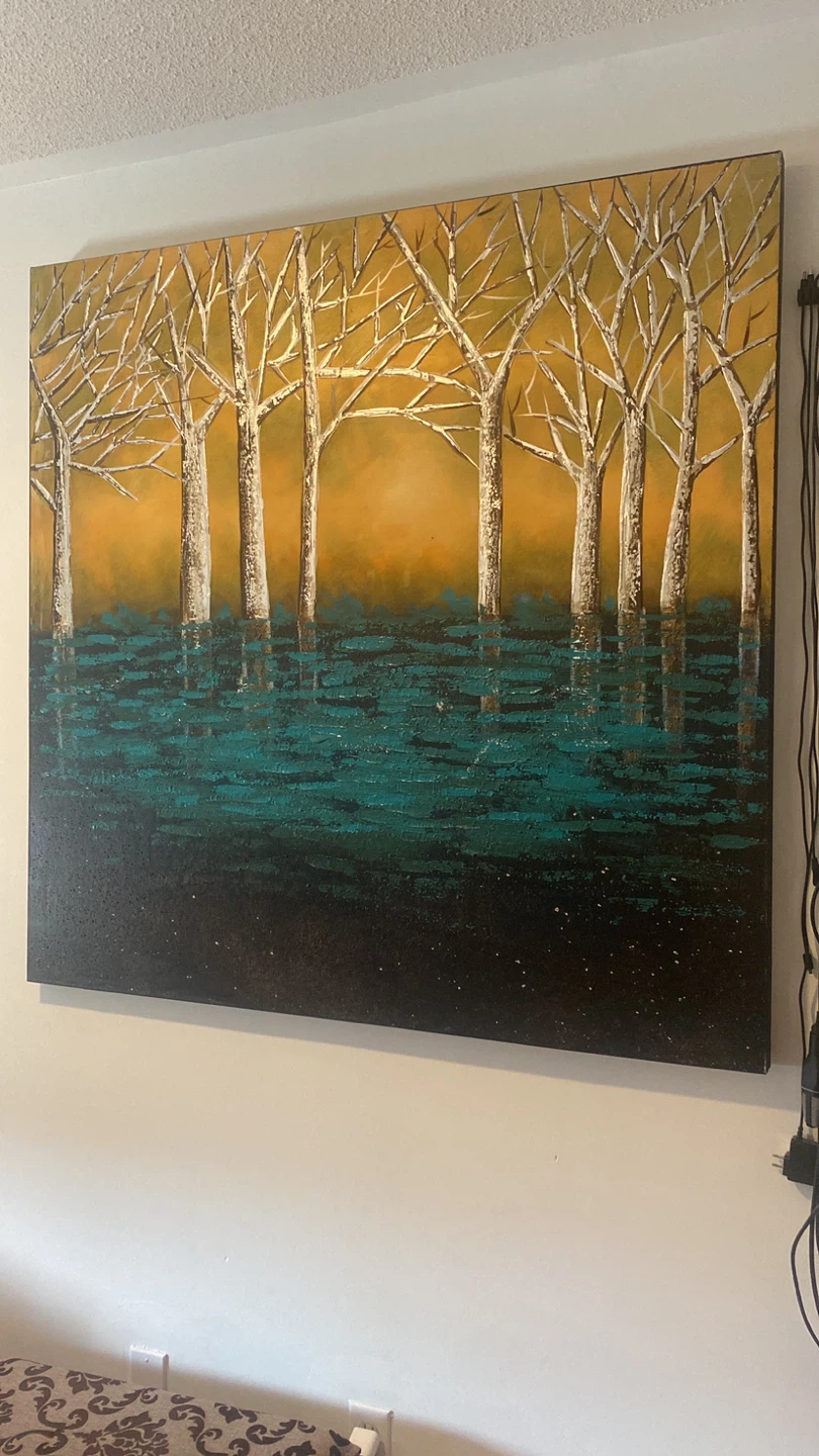 Textured Tree Landscape Wall Art
