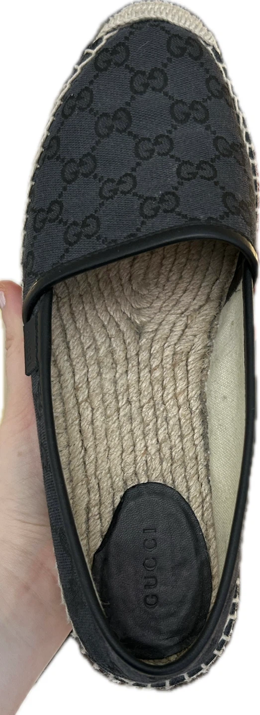 Gucci Women’s Black GG Canvas Espadrilles size 40 - photo 4