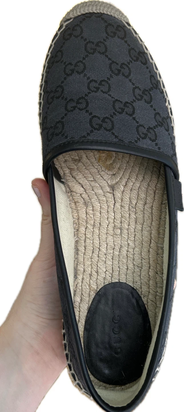Gucci Women’s Black GG Canvas Espadrilles size 40 - photo 3