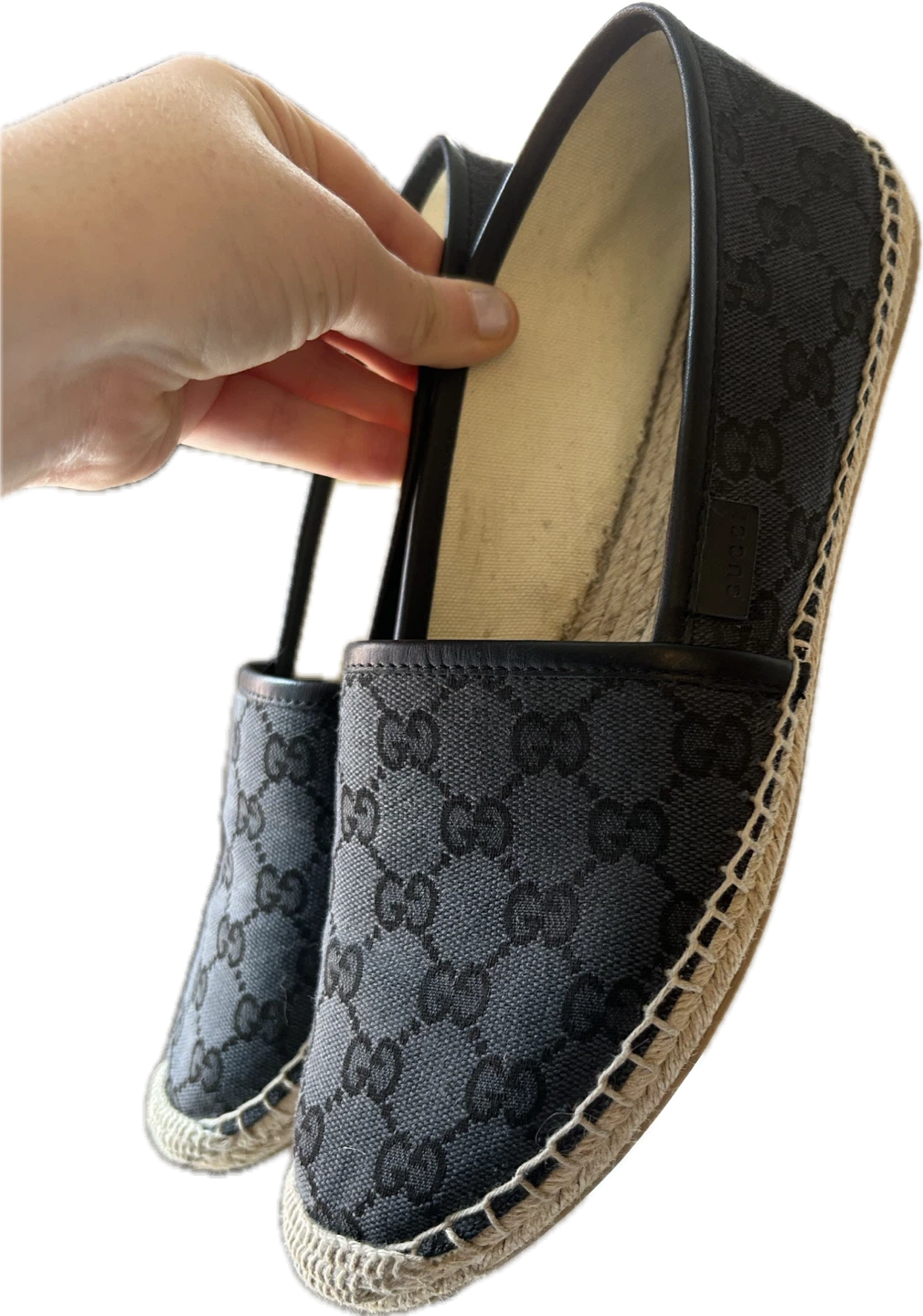 Gucci Women’s Black GG Canvas Espadrilles size 40 - photo 5
