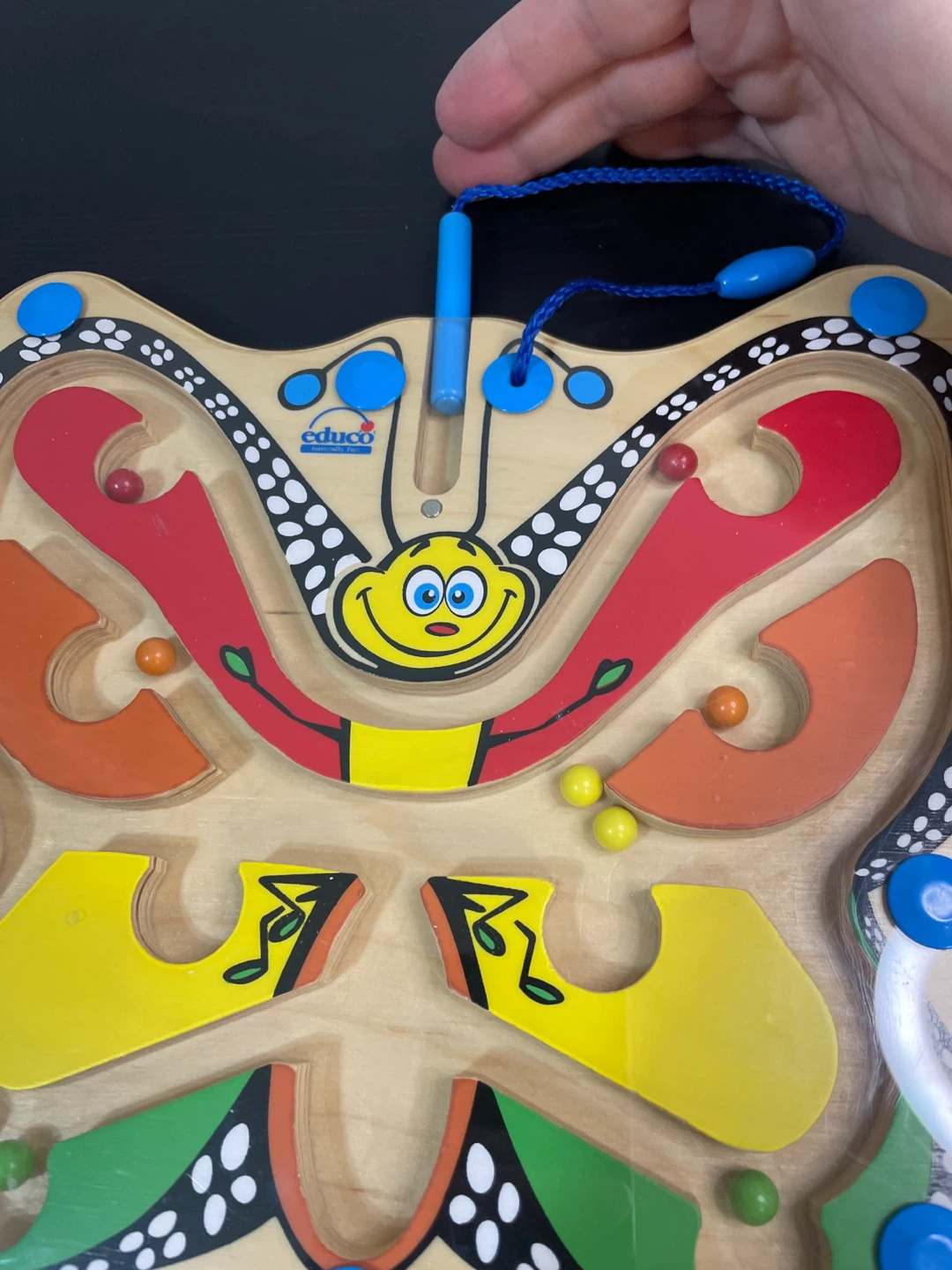 Educo Wooden Butterfly Bead Maze Toy - photo 5