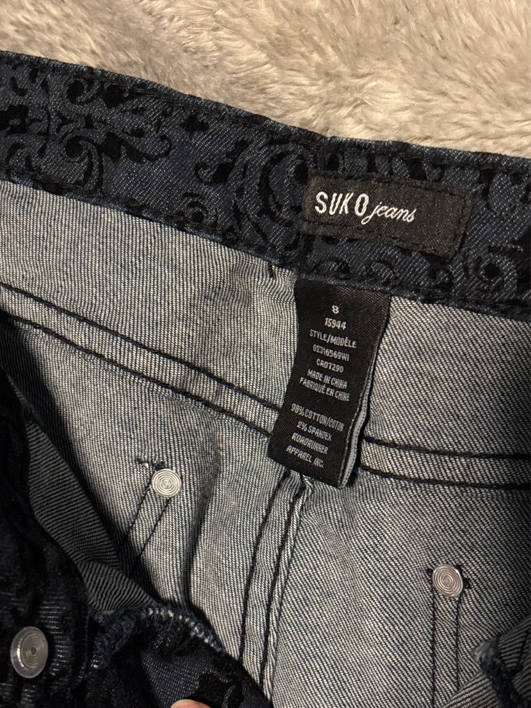 SUKO jeans Women's Size 8 Patterned Denim Jeans - photo 2