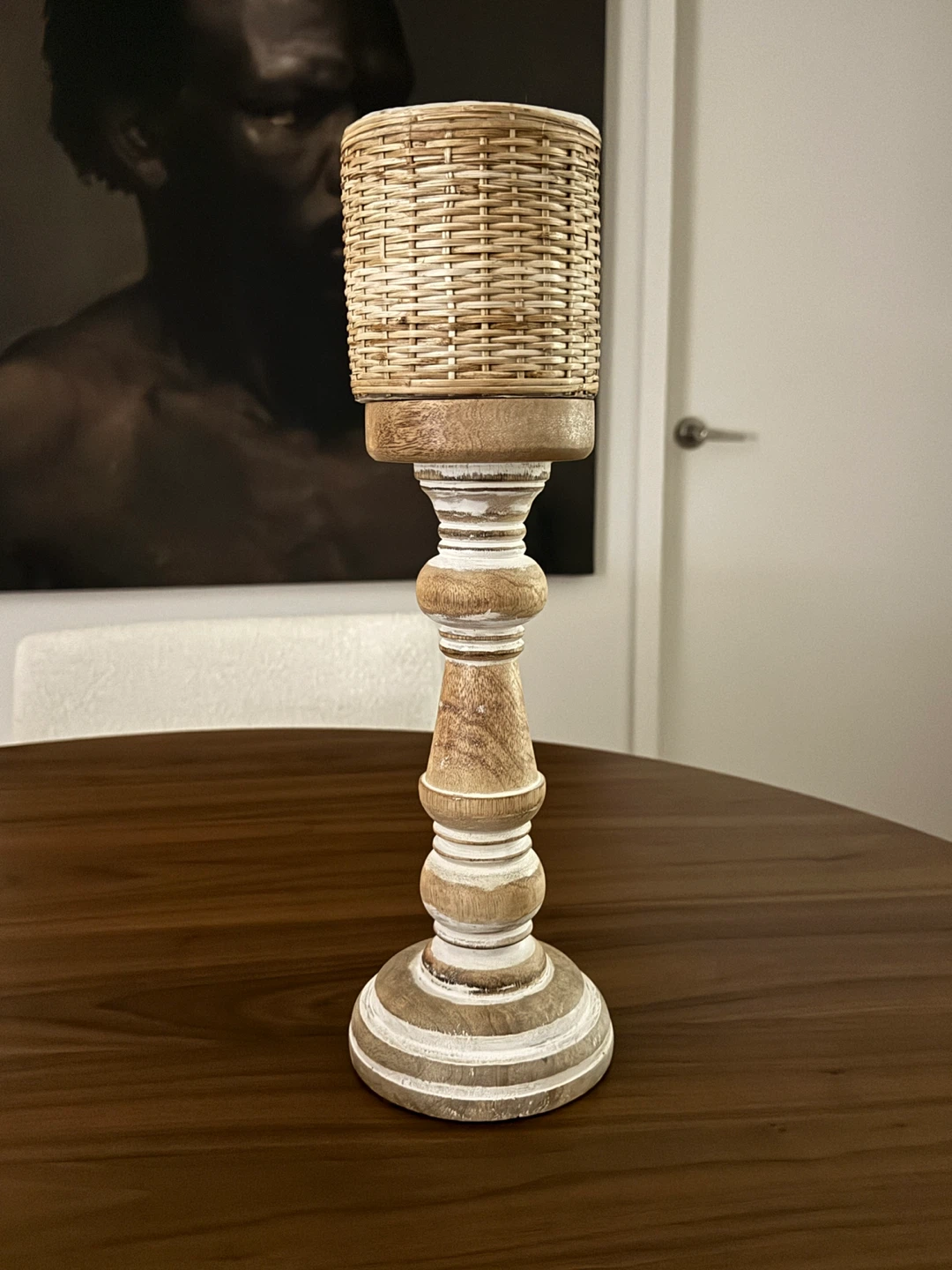 Set of 3 Wooden Candle Holders - photo 3