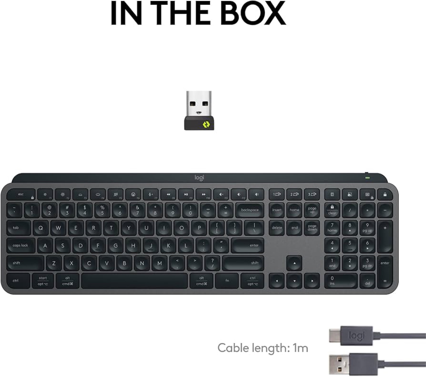 Logitech MX Keys Wireless Keyboard with Wrist Rest