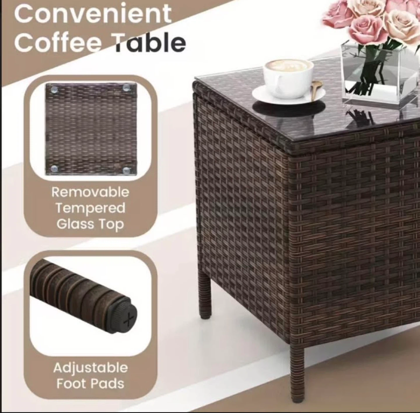 3pc outdoor balcony patio set - photo 2